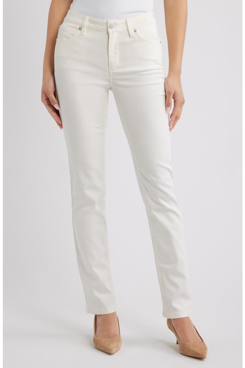 Leo Straight Leg Jeans, Main, color, WHITE DOVE