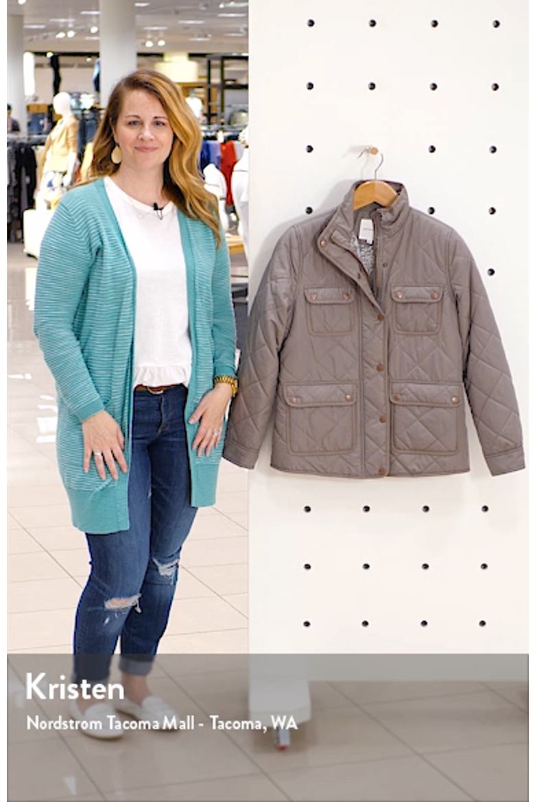 Fleece Lined Quilted Utility Jacket video