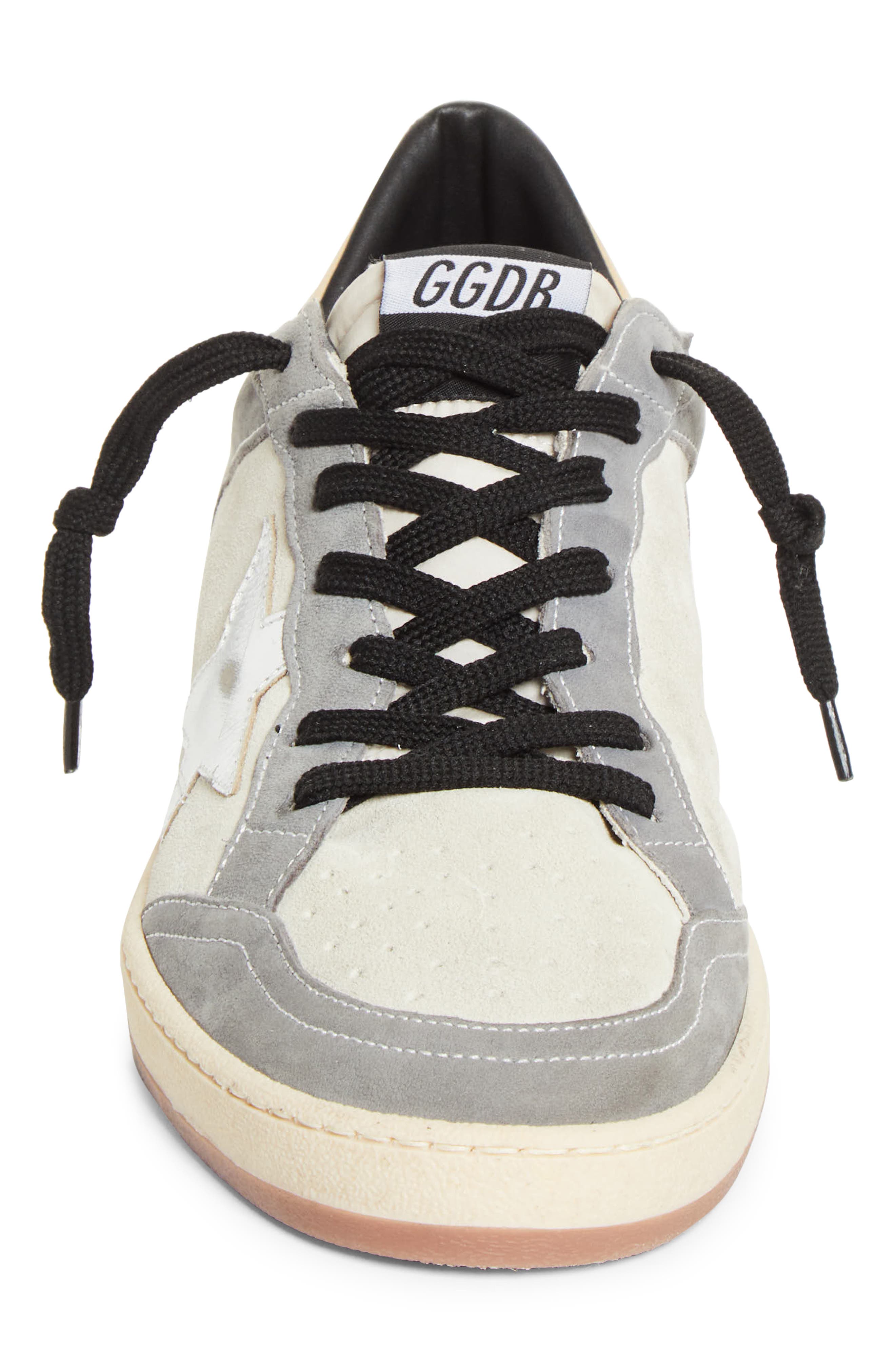 Golden Goose Ball Star Sneaker, Alternate, color, Grey/ Denim/ Silver/ Gold