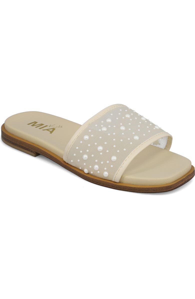 MIA Kids' Jhanna Slide Sandal, Main, color, Bone