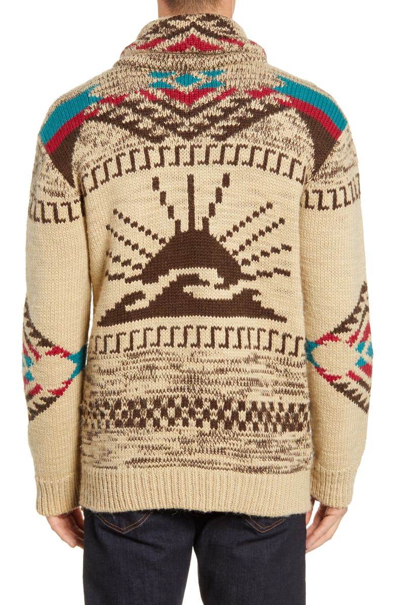 Faherty Sun & Waves Cardigan, Alternate, color, 