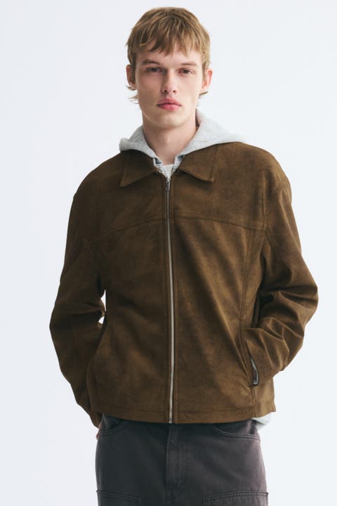 Napped Jacket With Zipper