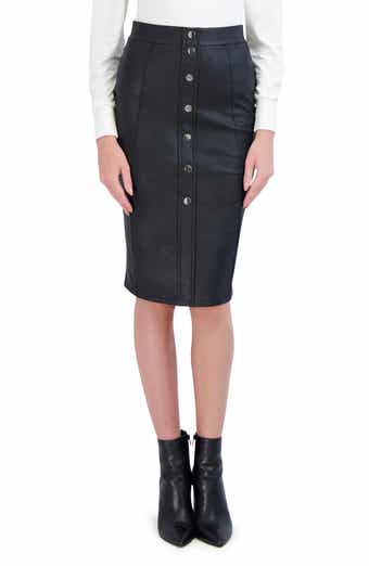 Ookie & Lala Faux Leather Pencil Skirt