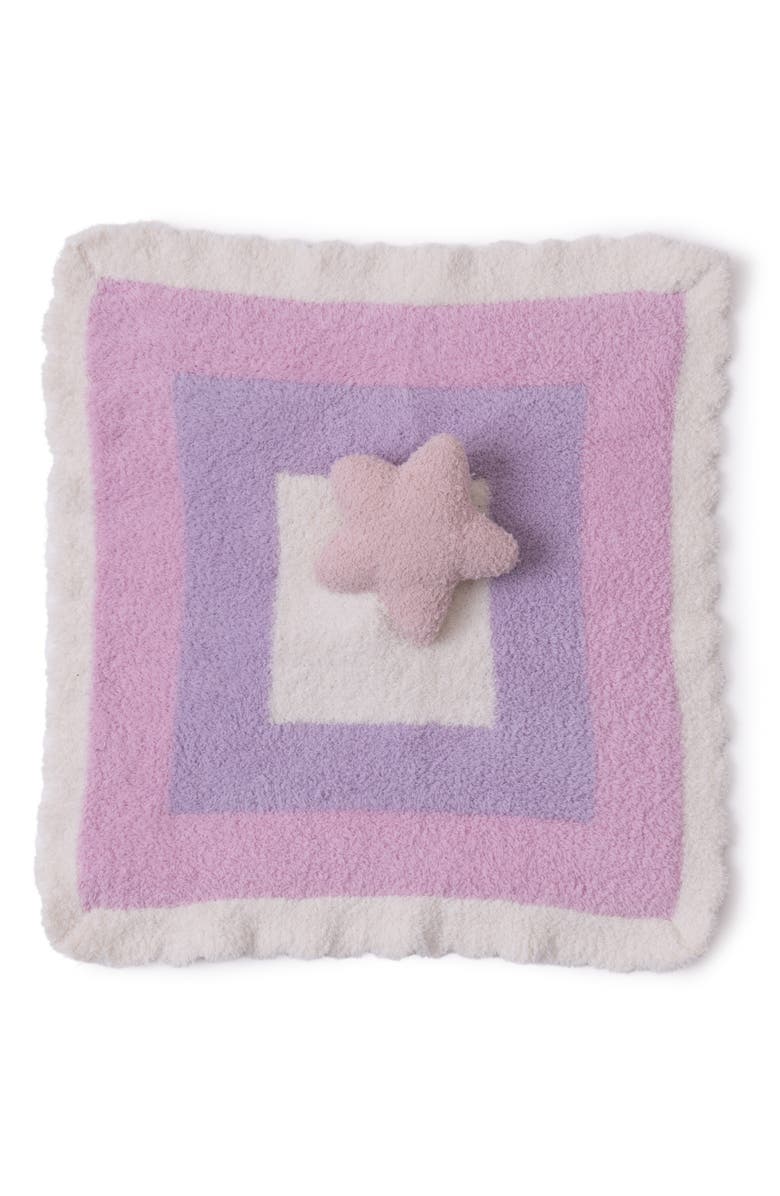Barefoot Dreams<sup>®</sup> CozyChic<sup>®</sup> Baby Space Star Lovey Soother Blanket, Alternate, color, Dusty Rose Multi
