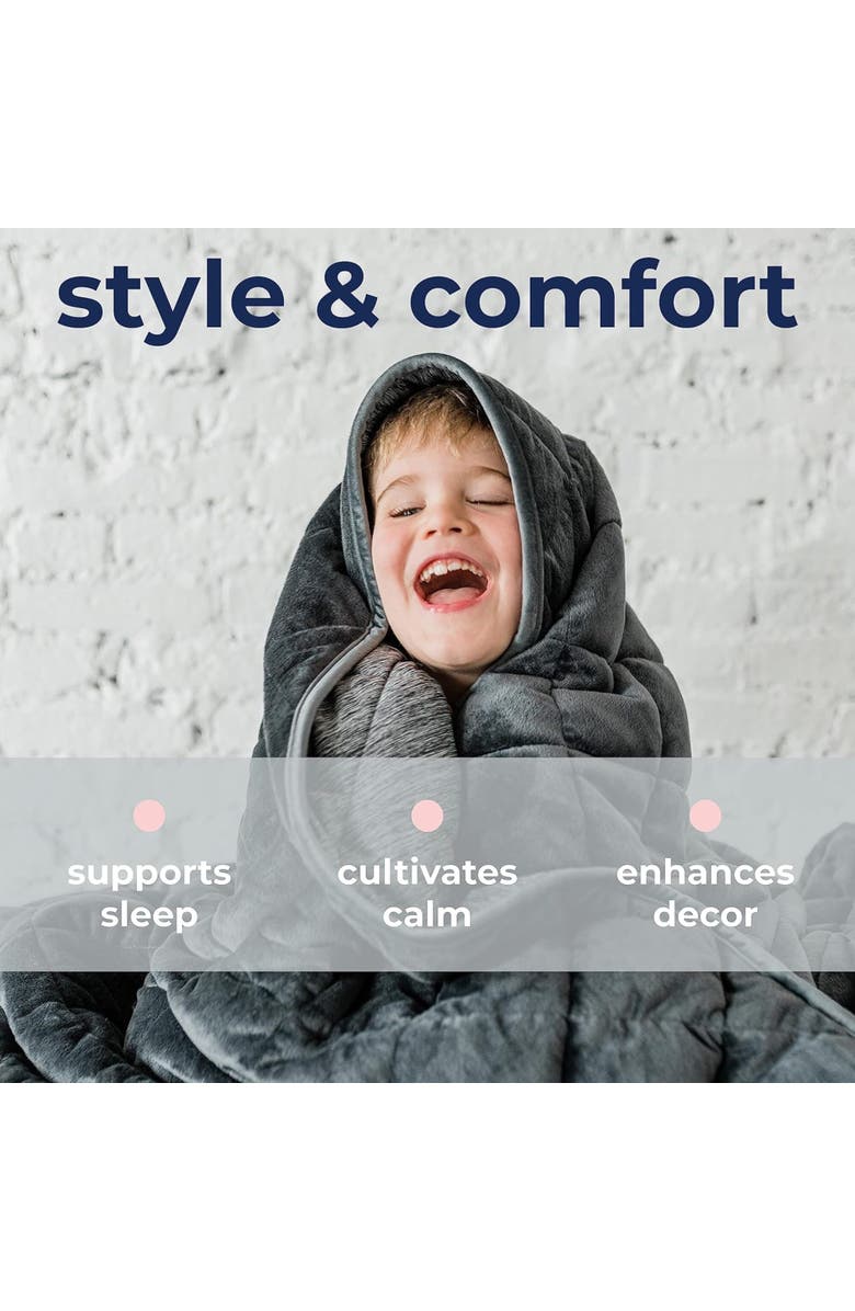 Sensory Basics Weighted Blanket, 8 lbs, 60x88 Inch, Twin, Sensory Compression, Alternate, color, 