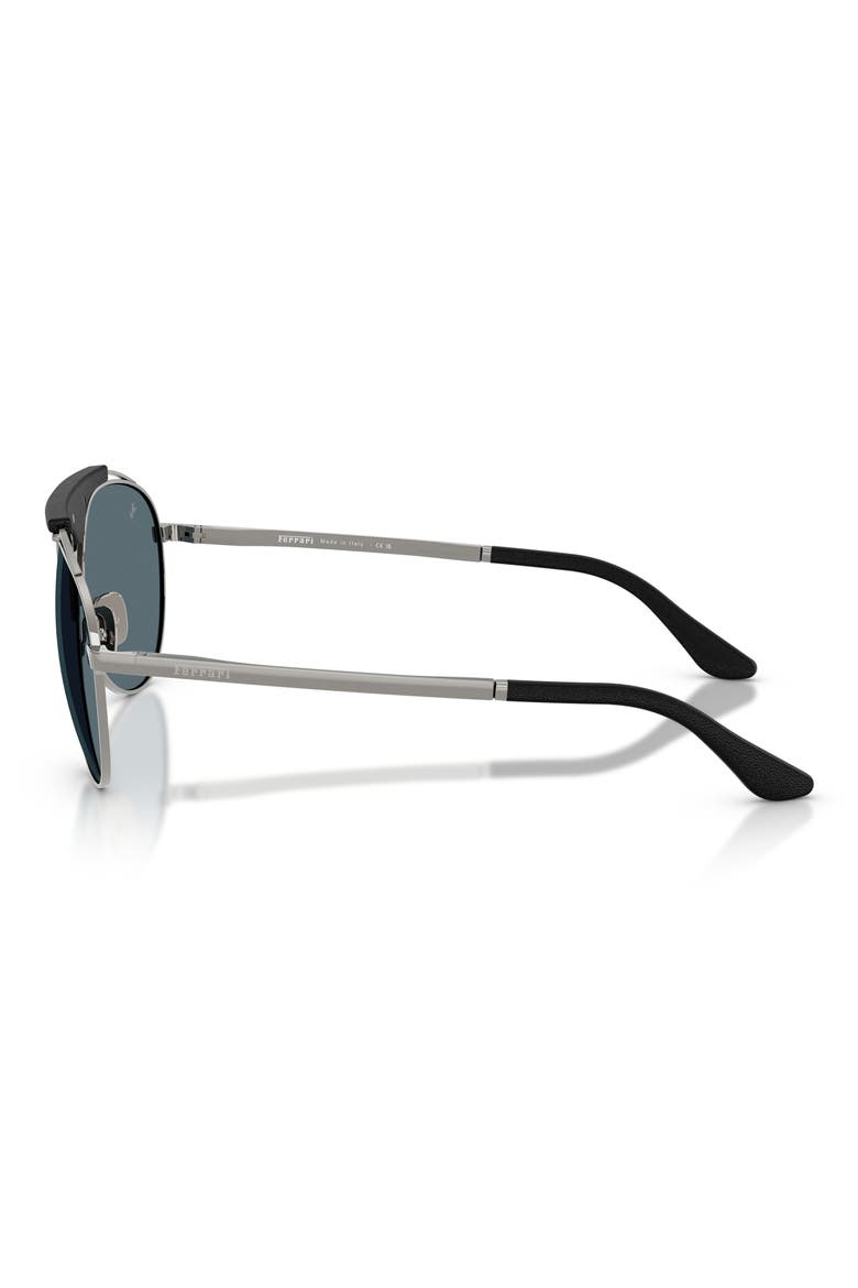 59mm Pilot Sunglasses, Alternate, color, GUNMETAL / BLUE