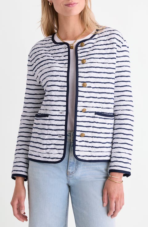 Stripe Quilted Jacket