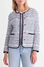 vineyard vines Stripe Quilted Jacket