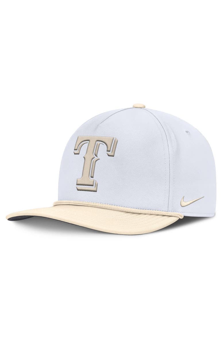 Nike Men's Nike White/Cream Texas Rangers Pro Performance Snapback Hat, Main, color, White