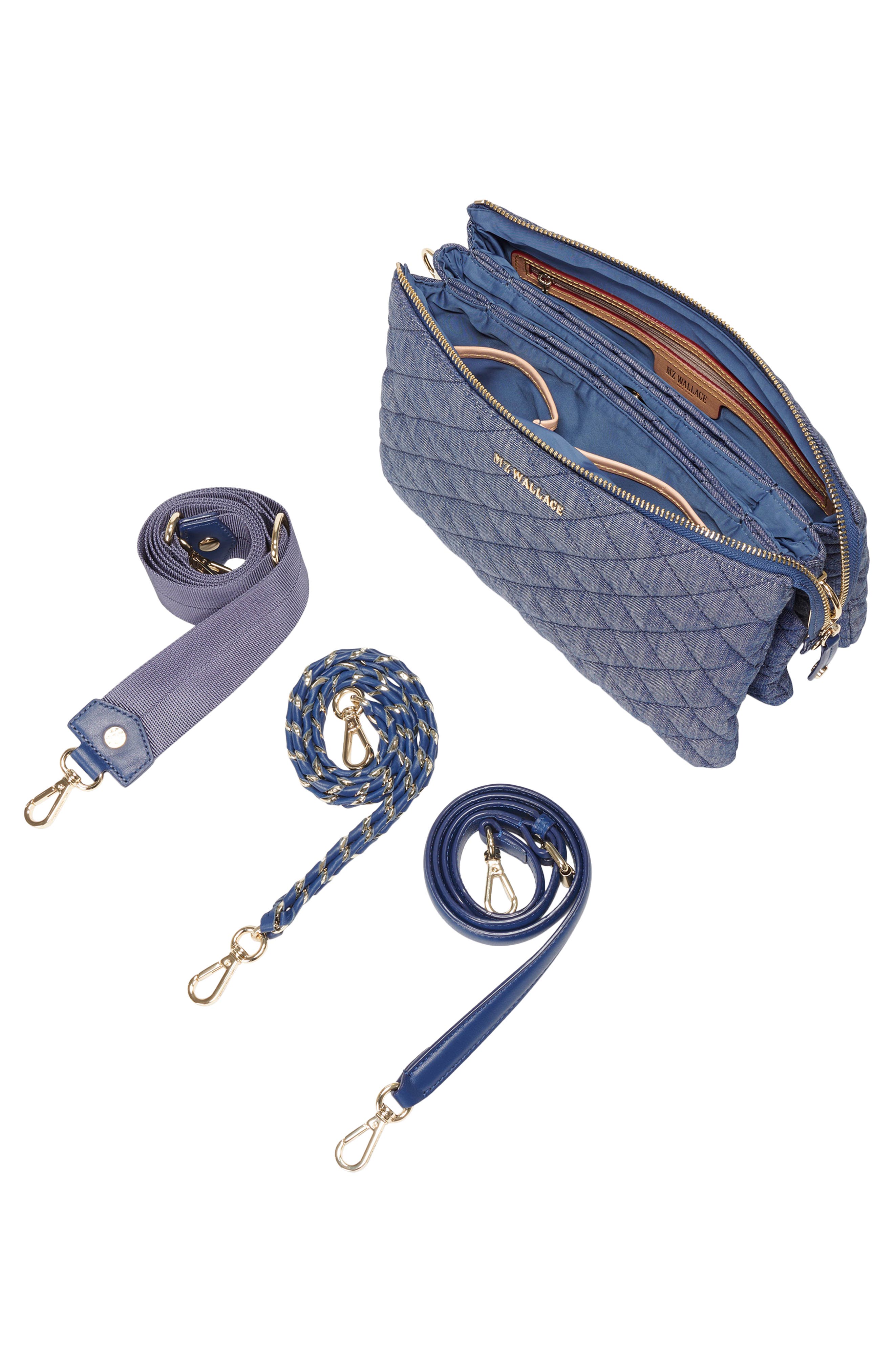 MZ Wallace Large Crosby Pippa Denim Satchel, Alternate, color, 