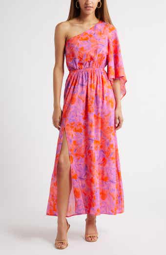 Chelsea28 Floral One-Shoulder Maxi Dress