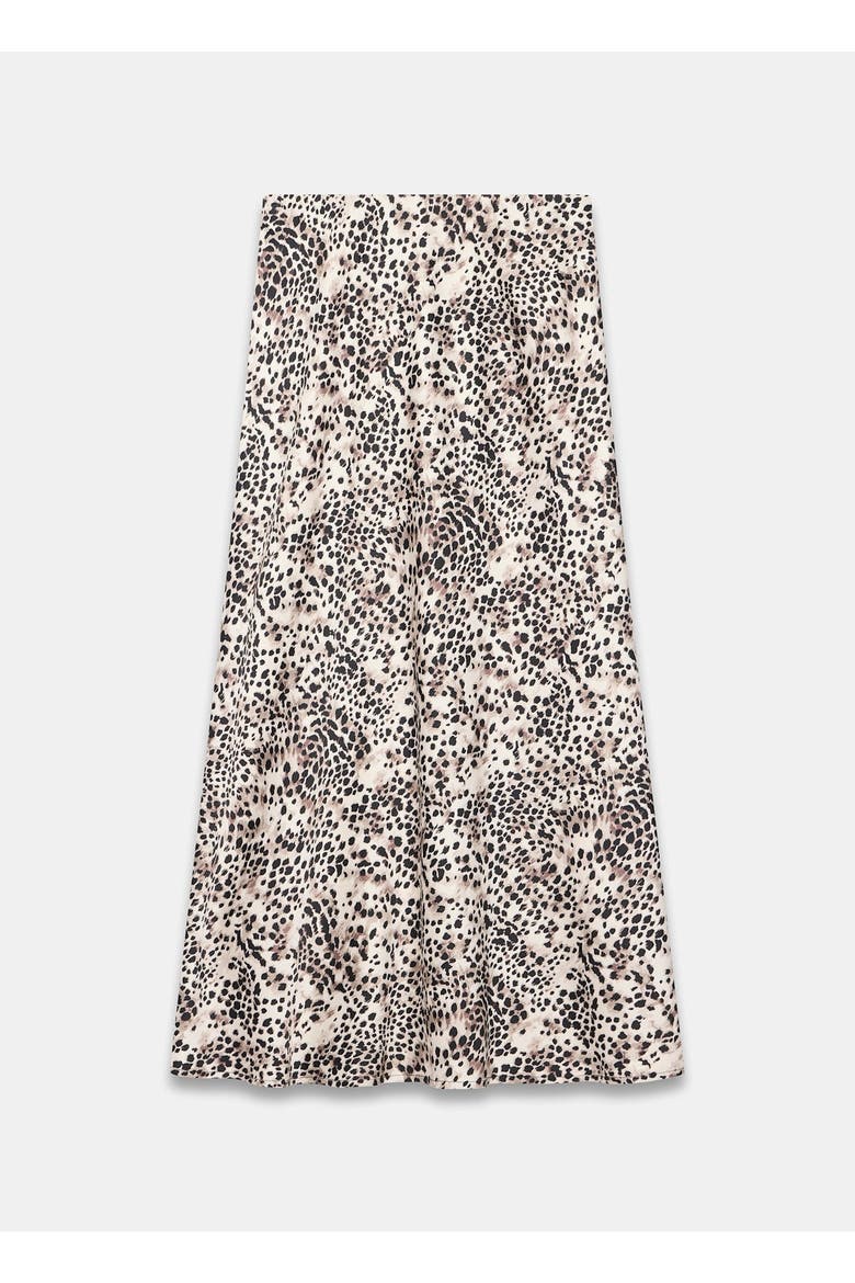 Animal Print Slip Skirt, Alternate, color, Neutral