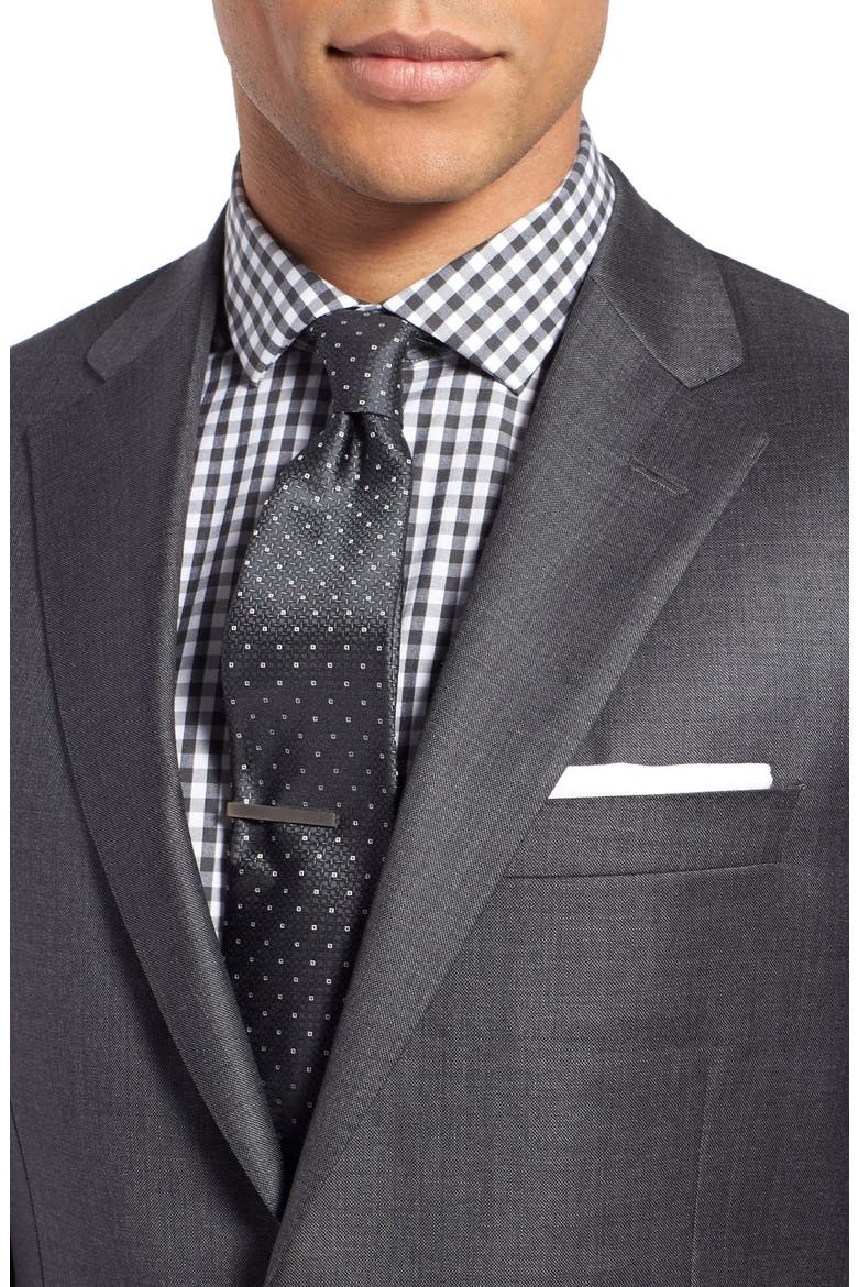 Beckett Classic Fit Solid Wool Suit, Alternate, color, CHARCOAL