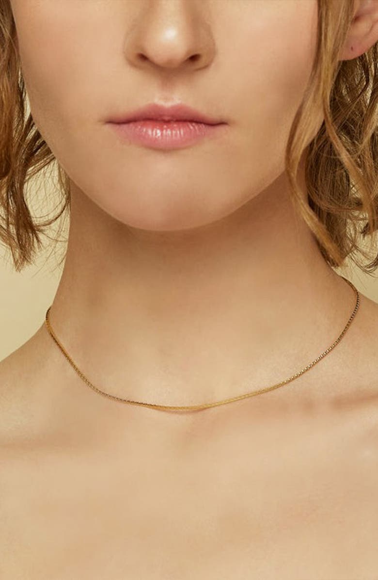 Bearfruit Jewelry Sterling Silver 18k Gold Plated Leena Necklace, Effortless Elegance, Holiday Gift Idea, Alternate, color, Gold