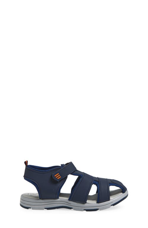 Extreme By Eddie Marc Kids' Solid Woven Sandal In Navy