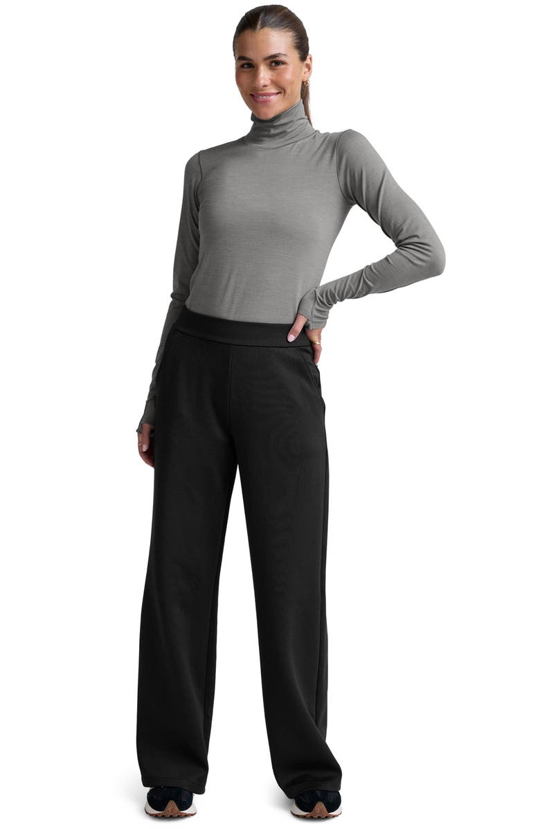 Beyond Yoga Luxeknit Turtleneck, Alternate, color, Storm Gray Heather