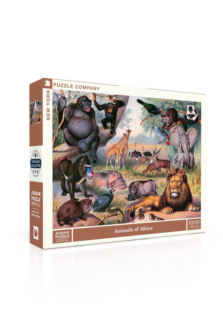 Animals of Africa 1000 Piece Puzzle, Alternate, color, No Color