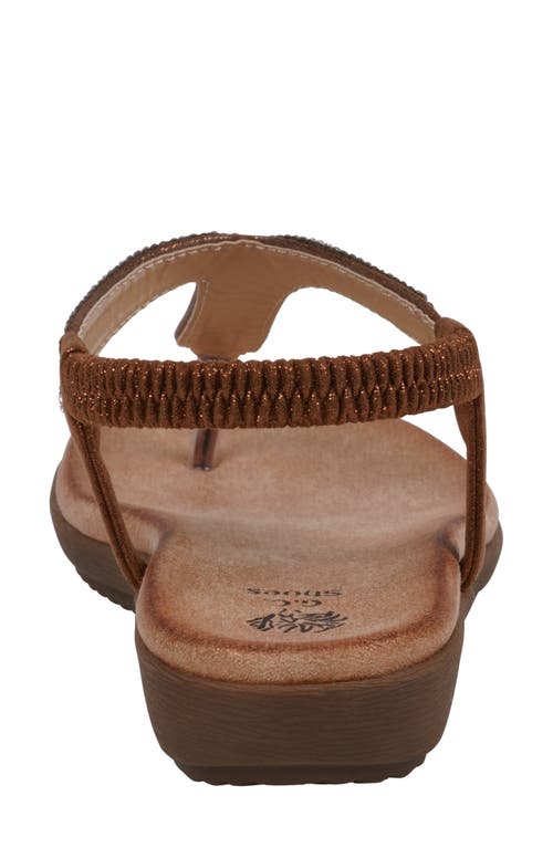 Gc Shoes Lori T-strap Sandal In Gold