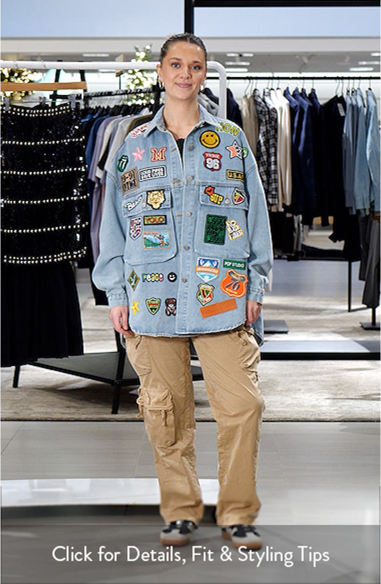 Thora Patch Denim Jacket, sales video thumbnail