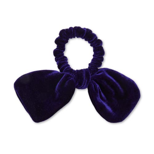 Lele Sadoughi Baltimore Ravens Bow Scrunchie In Blue
