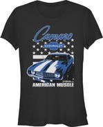 General Motors Junior's Camaro American Muscle Short Sleeve Graphic T-Shirt