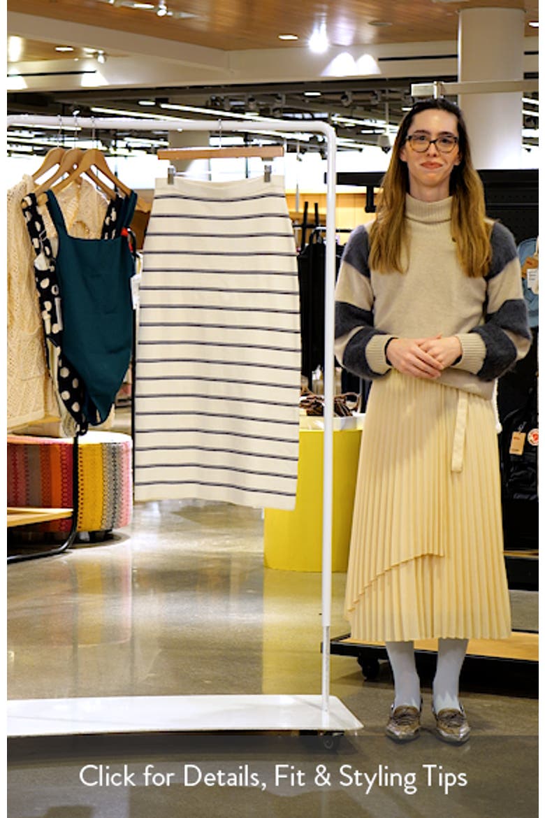 Ravello Stripe Rib Cover-Up Skirt video