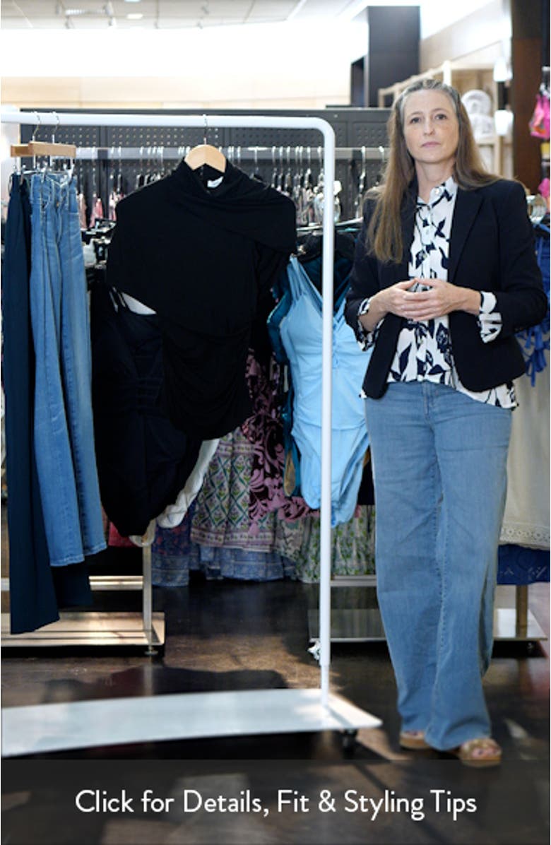 Zuri Ruched Mock Neck Knit Top, sales video thumbnail