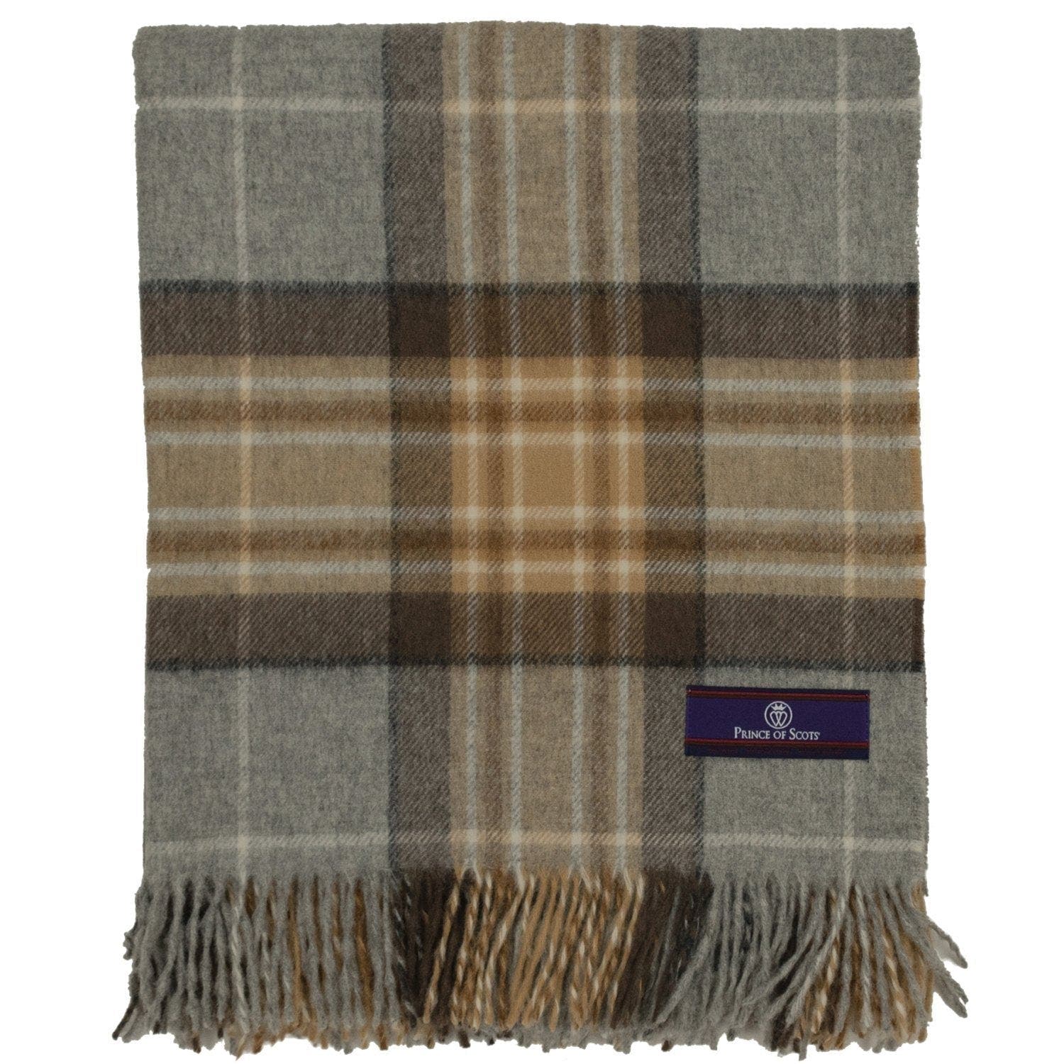 Prince of Scots Highland Tartan Tweed Throw - Thumbnail 5