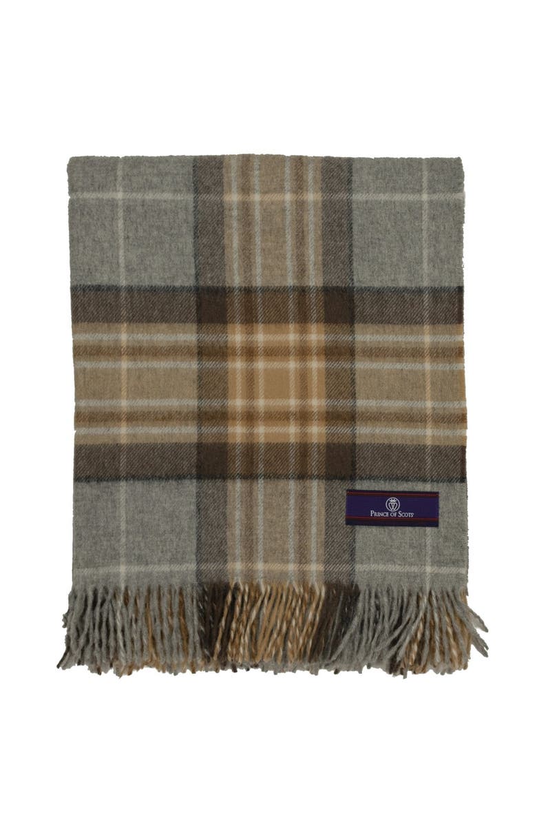 Prince of Scots Highland Tweeds Merino Wool Throw, Alternate, color, Mckellar Tartan