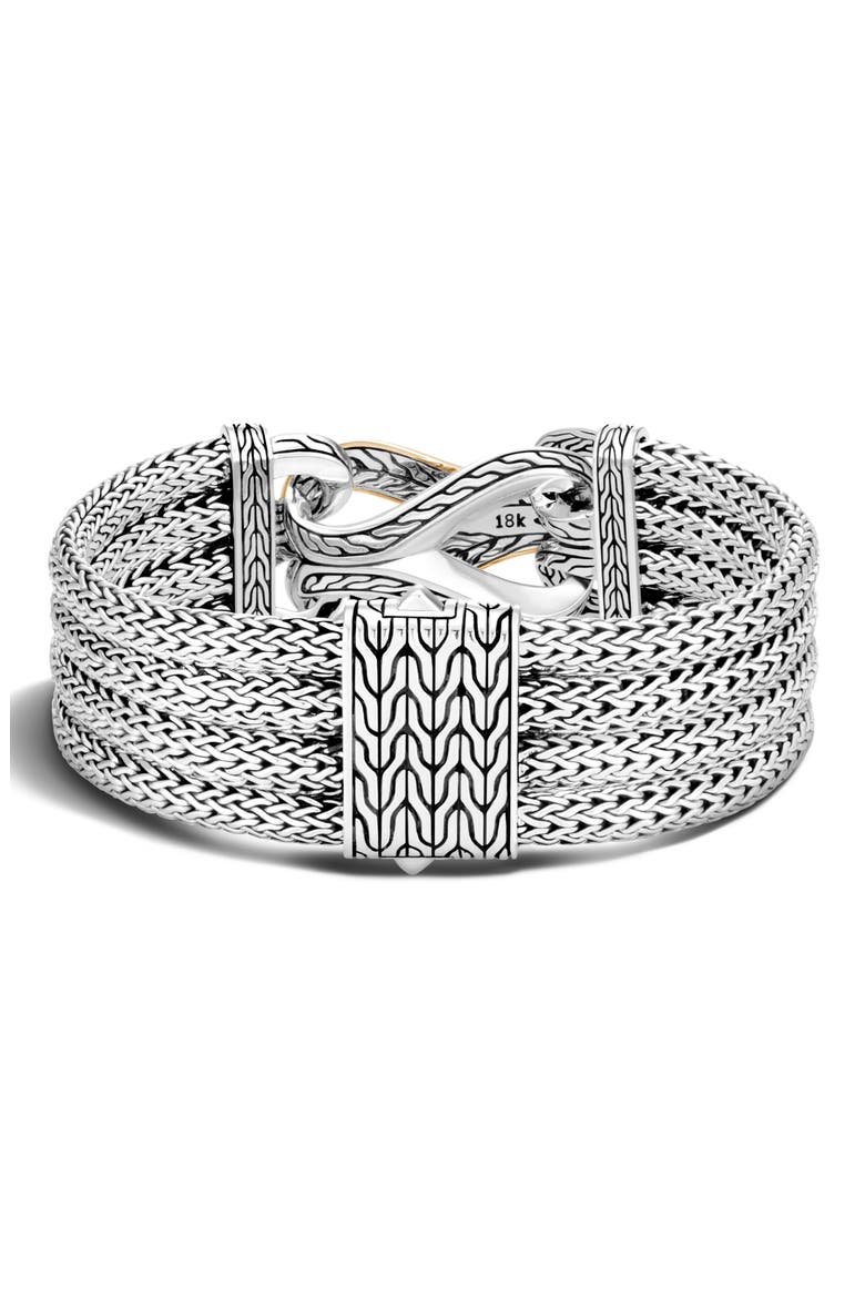 Asli Classic Chain Link Multi Row Bracelet, Alternate, color, GOLD/SILVER