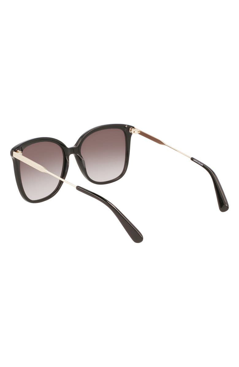 Longchamp 57mm Monogram Square Sunglasses, Alternate, color,
