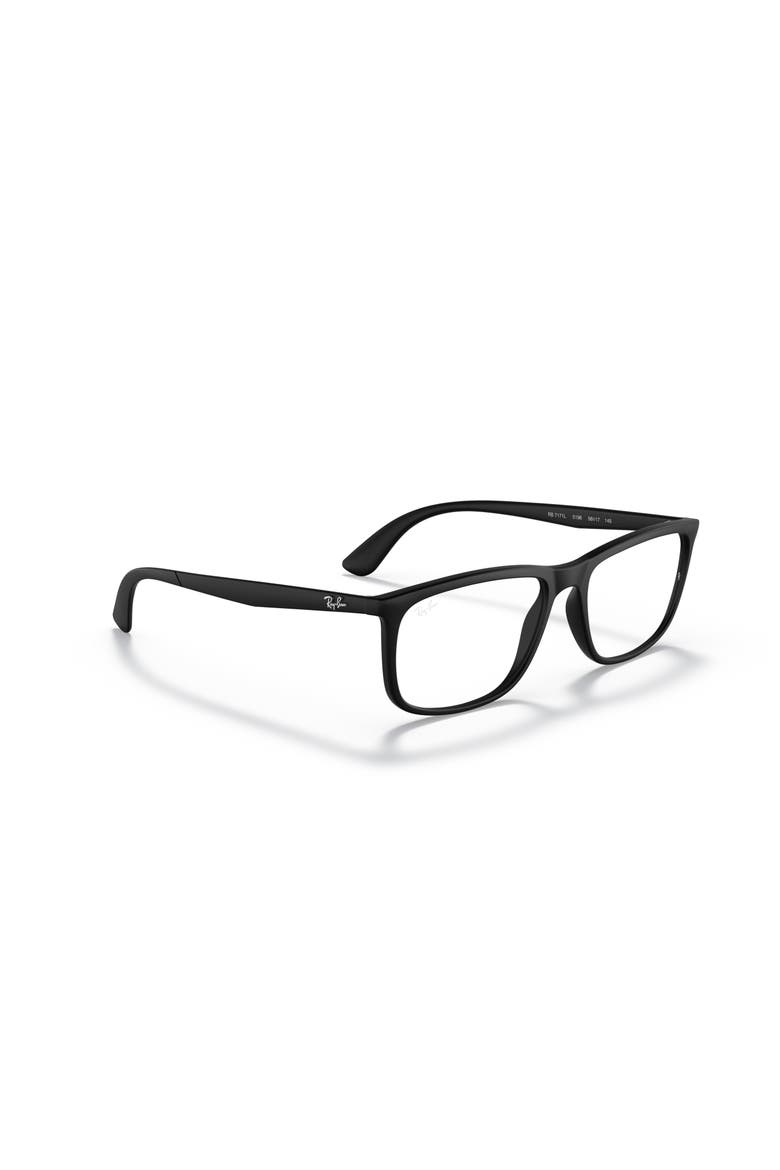58mm Rectangle optical glasses, Alternate, color, Black