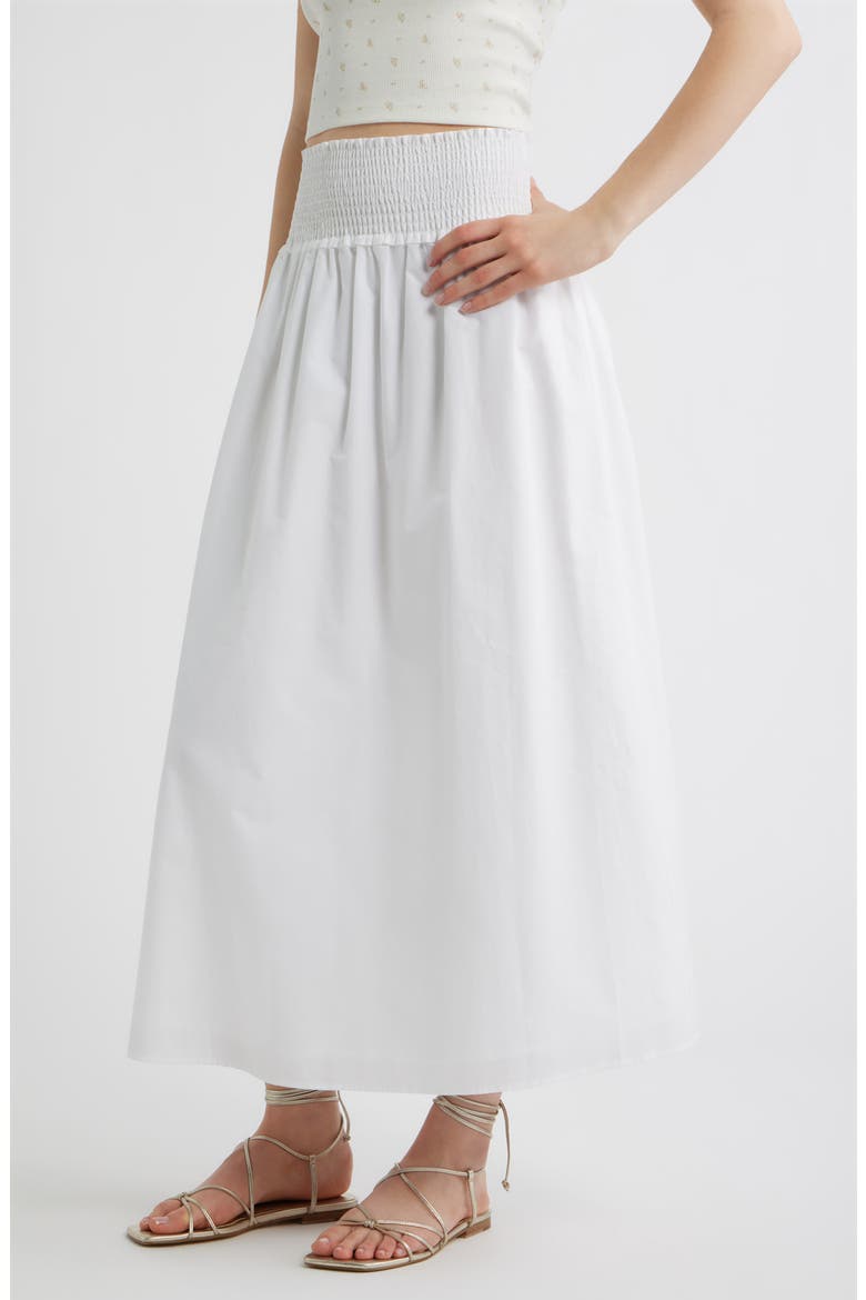 The Delphine Nap® Midi Skirt, Alternate, color, WHITE