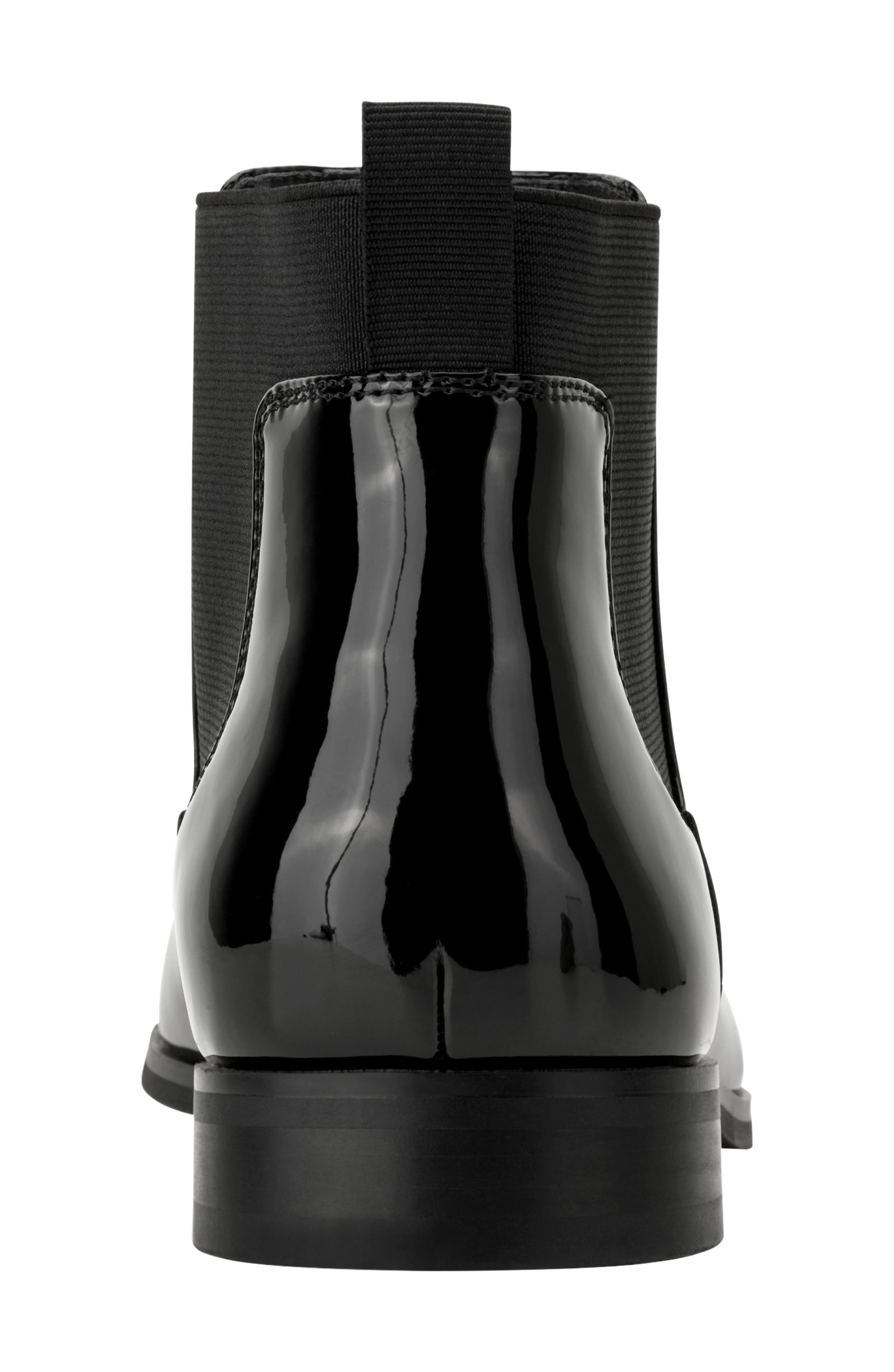Hulard Faux Leather Chelsea Boot, Alternate, color, BLACK PATENT