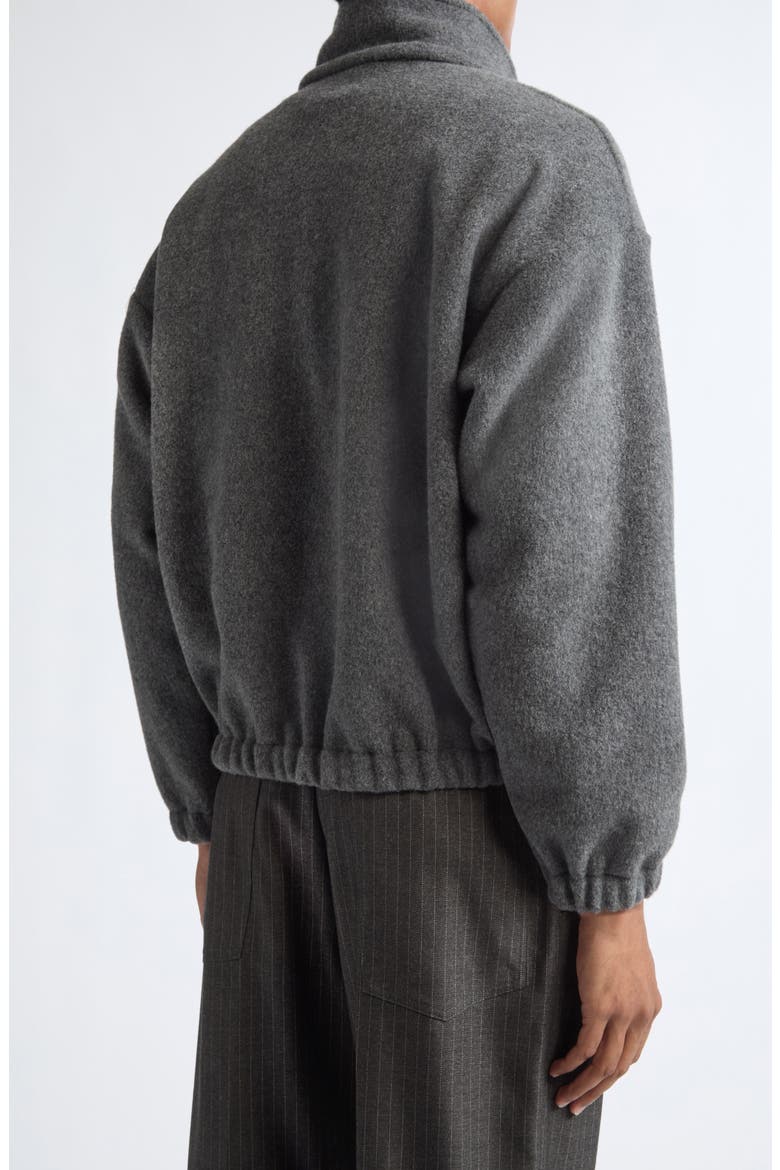 Oversize Half Zip Pullover, Alternate, color, CHARCOAL