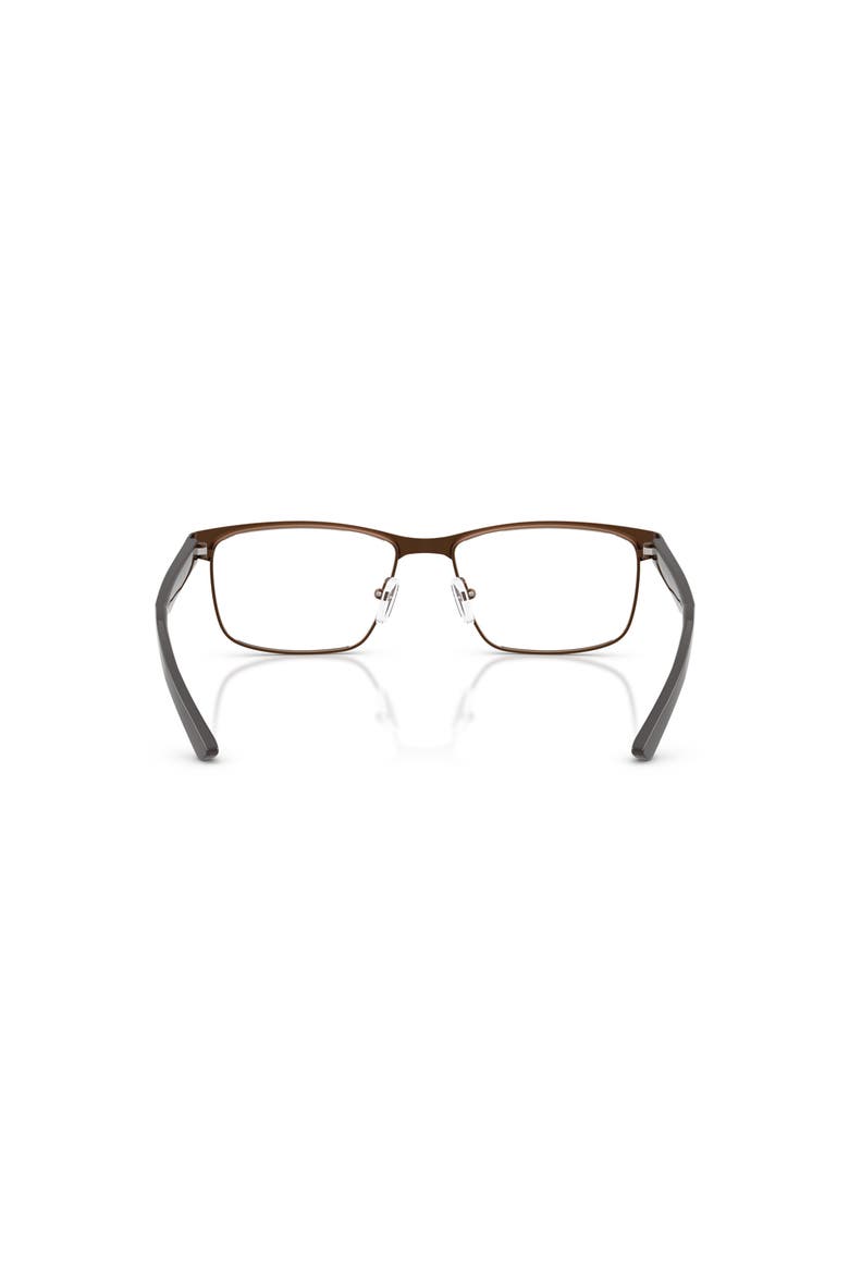 58mm Rectangle optical glasses, Alternate, color, Brown
