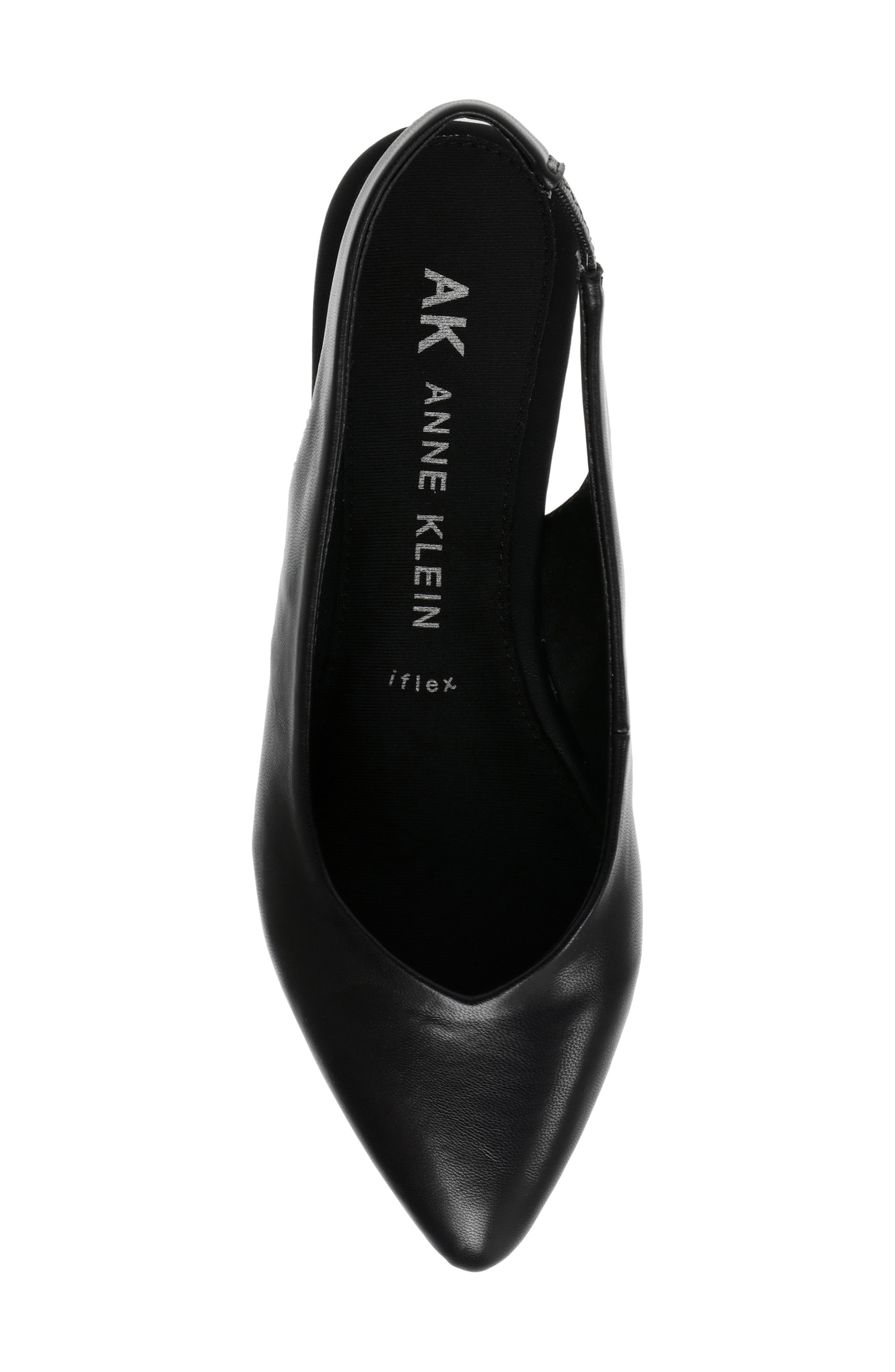 Anne Klein Oliff Slingback Flat, Alternate, color, Black