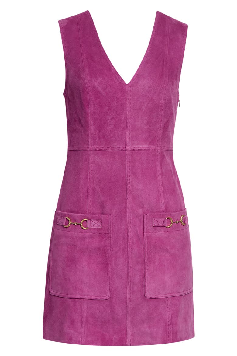 Sloane Suede Minidress, Main, color, IRIS