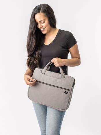 Organic Cotton Laptop Sleeve With Handles