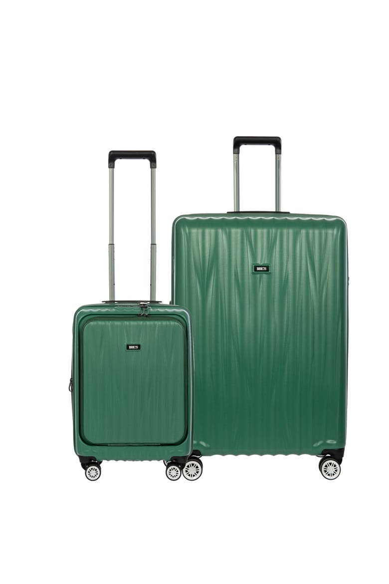 Cervia Hardside Expandable (21"/29") 2 Piece Spinner Luggage Set, Main, color, Dark Emerald