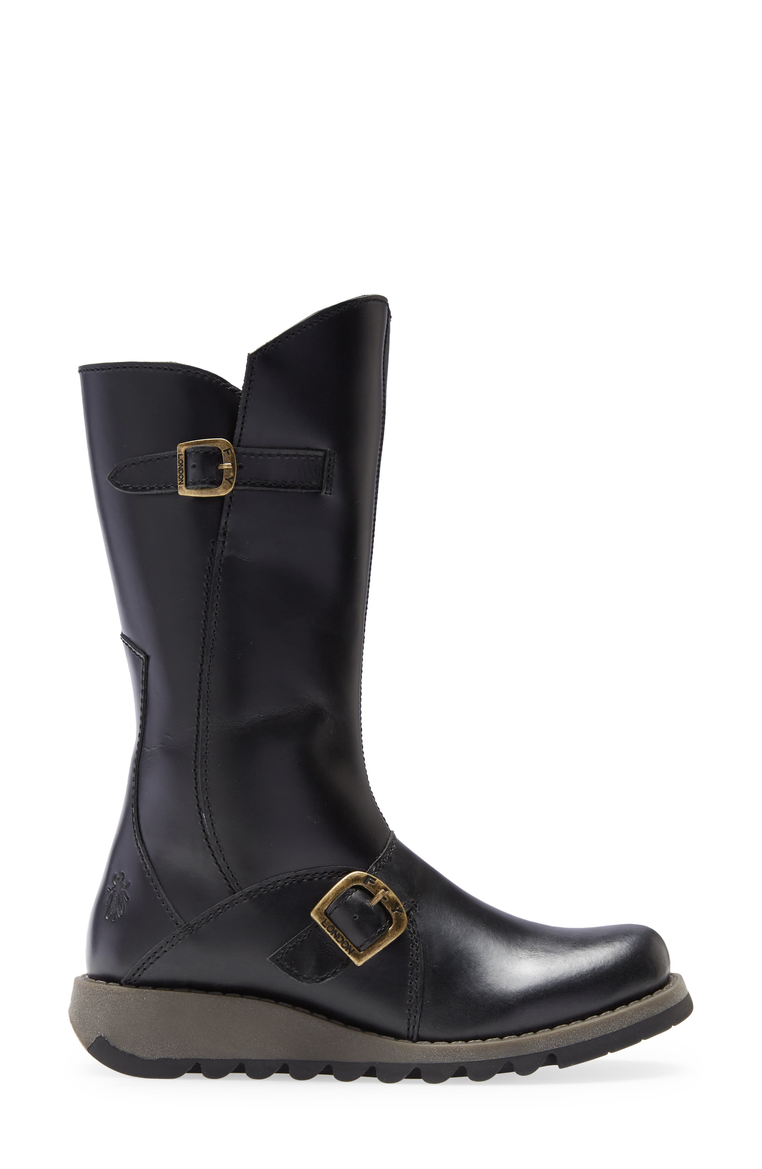 Fly London Mes Boot, Alternate, color, Black Leather