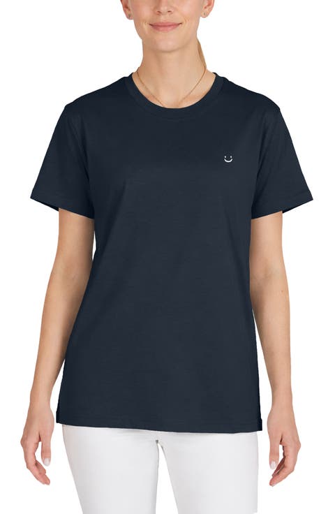 Womens Lil Smile Jersey Relaxed Tee