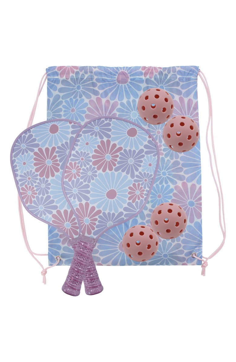 MYTAGALONGS Sofia Flower Pickleball Set, Main, color, Light Blue