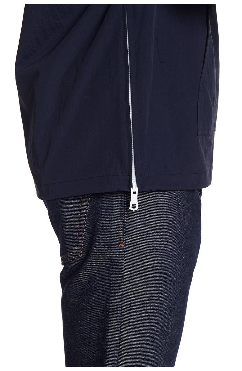 Tommy Hilfiger Taslan Retro Half-Zip Hooded Pullover, Alternate, color, Navy