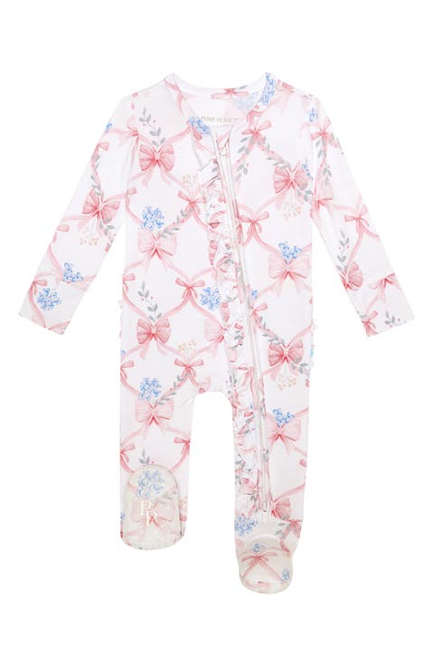 Ruffled Zipped Footie