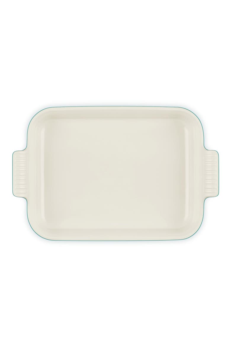 Heritage 4-Quart Rectangular Stoneware Dish, Alternate, color, RIVIERA