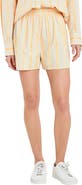 English Factory Tape Stripe Stretch Cotton Shorts
