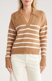 Veronica Beard Jovie Stripe Cotton Sweater