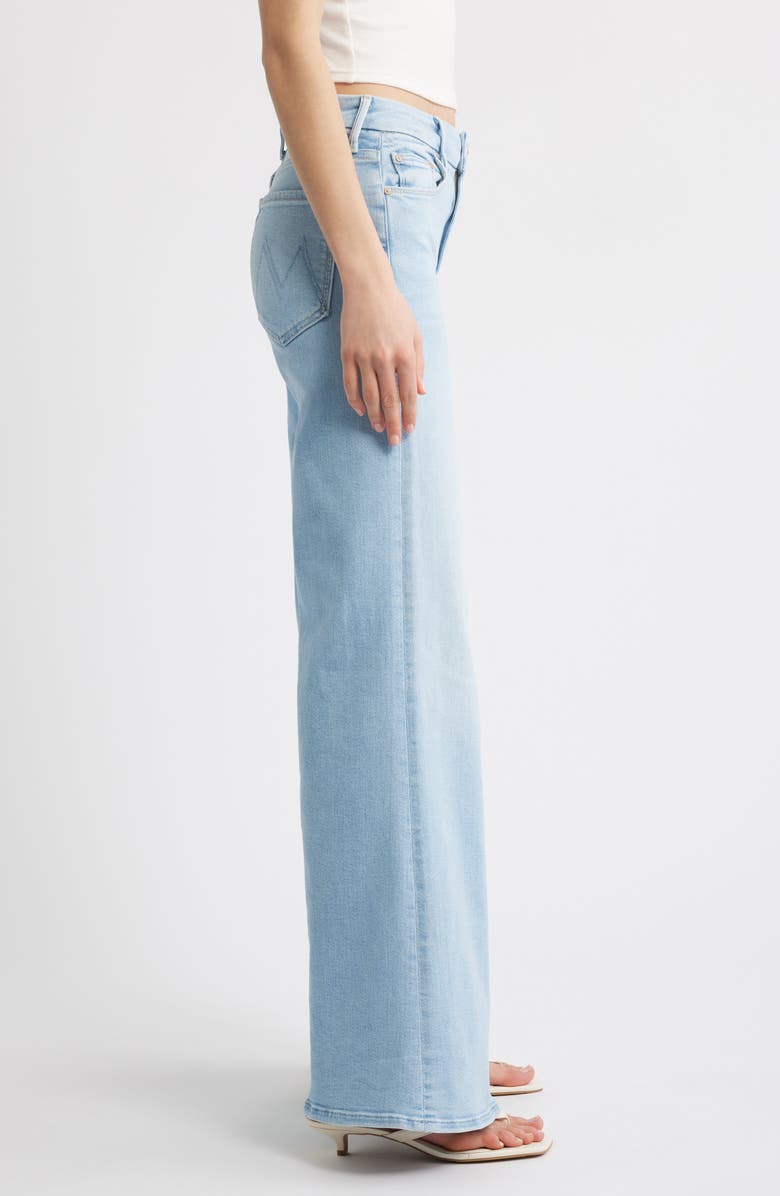 MOTHER The Roller Sneak Wide Legs Jeans, Alternate, color, Ball Is In Your Court