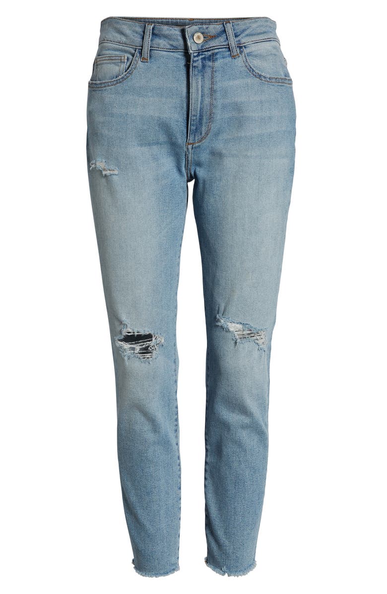 DL1961 Farrow Instaslim Ripped High Waist Crop Skinny Jeans, Alternate, color, 